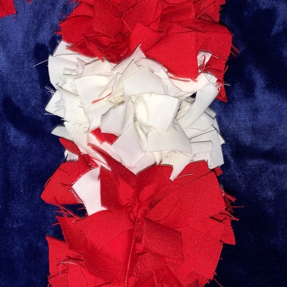 Candy Cane Rag Wreath - Picture 2 of 2